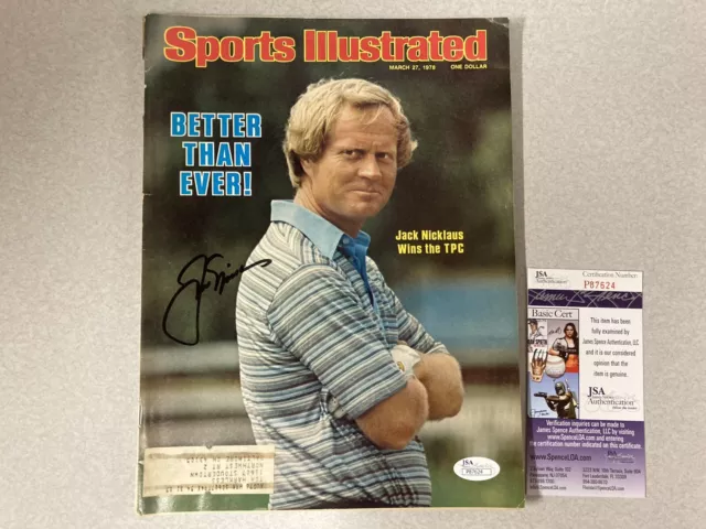 JACK NICKLAUS Signed Auto Sports Illustrated SI Full Magazine JSA COA PGA Golf