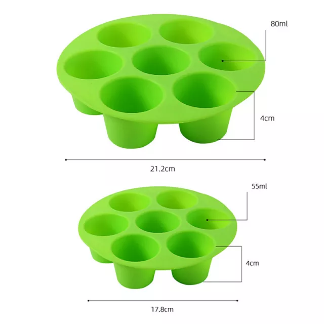 7 stampi muffin in silicone tazza cupcake padella vassoio torta antiaderente stompo stoffa stoffa stoffa stoffa 2