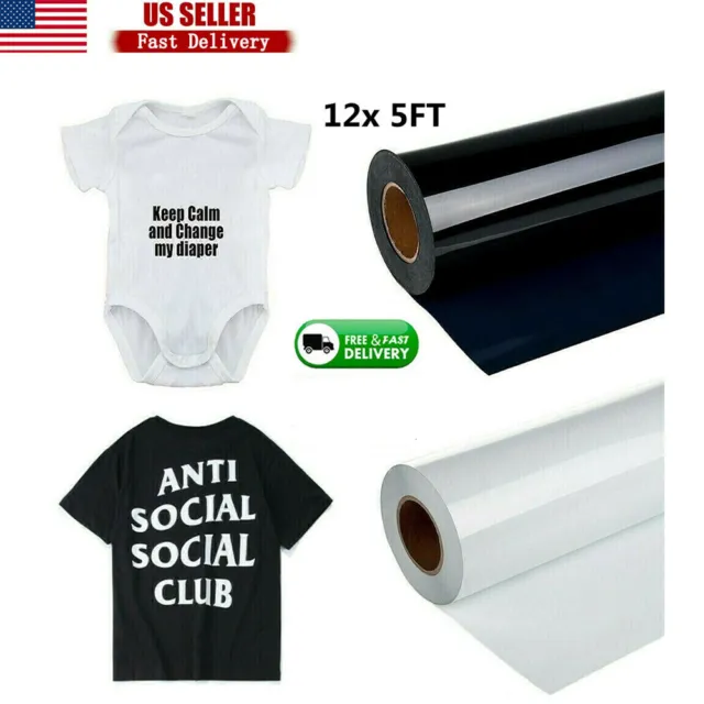 20 Sheets Inkjet + Laser Printable Iron-On Transfer Paper for Dark Fabric T-shirts 8.5x11 Works with Cricut, Size: 8.5x12, White