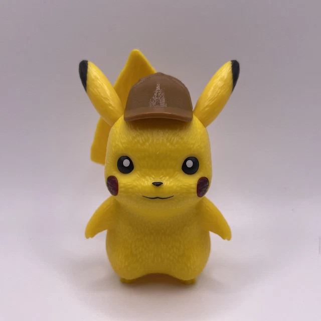 DETECTIVE PIKACHU POKEMON Figure 3" RARE Retro Burger King Toy 2019