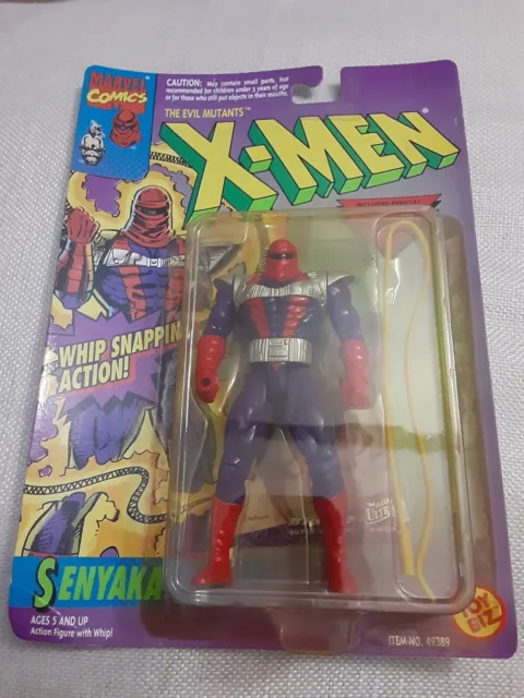 X-Men Evil Mutants SENYAKA Whip Snapping Action Figure Marvel ToyBiz 1994