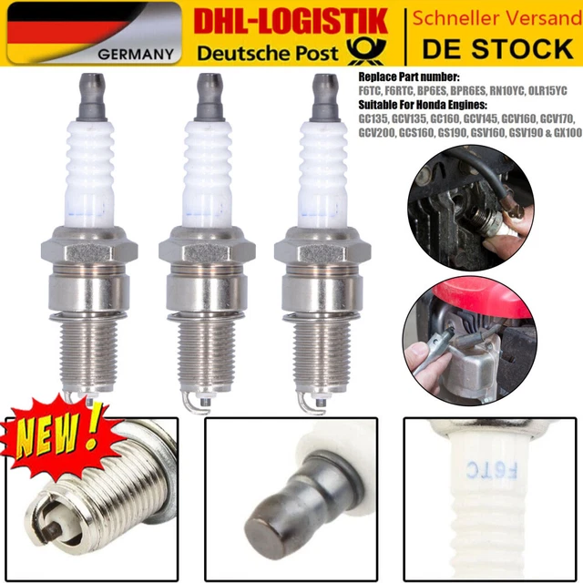 110STK ZÜNDKERZE F6RTC RN10YC Für Honda TORCH F6TC BPR6ES Rasenmäher