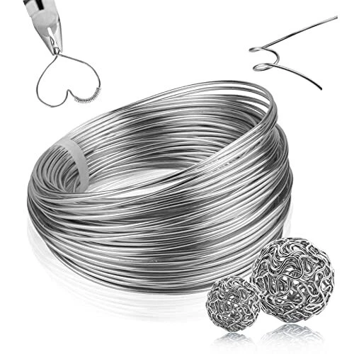 100 Feet 12Gauge Aluminum Wire - Bendable Anodized Metal Wire