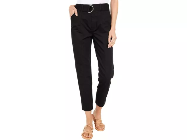 J BRAND Donne Pantaloni Cropped Athena Surplus Solido Nera Taglia 26W JB002910