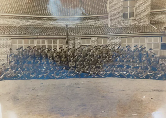 Rare 1918 WW1 AIF Large Photograph. 52nd Battalion NCOs + Information.
