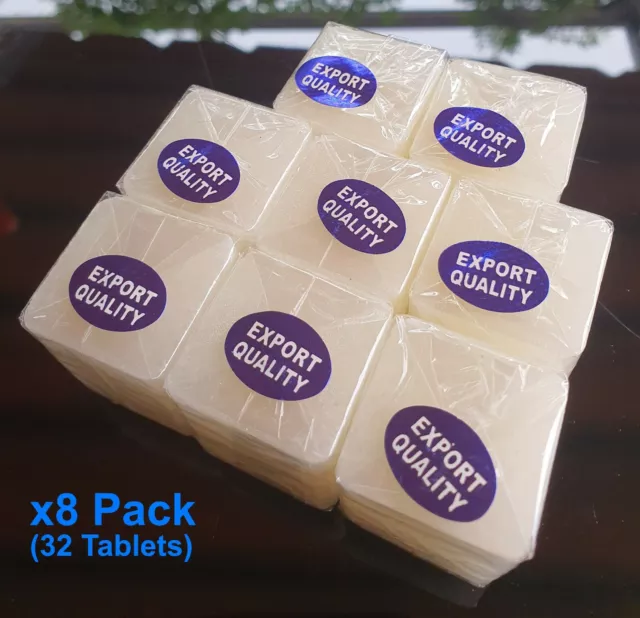 Tabletas de alcanfor de la India - 7.05 onzas - 64 tabletas (16 bloques de  4)