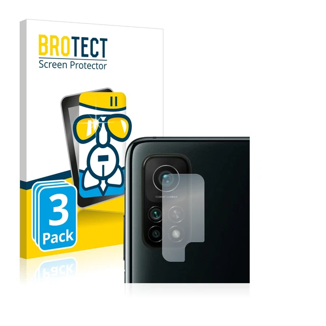 3x BROTECT Panzerglasfolie für Xiaomi Mi 10T Pro 5G (NUR Kamera) Schutz Glas