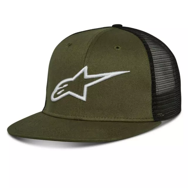 Alpinestars Corp Trucker Adjustable Casual Baseball Cap Hat Military Black