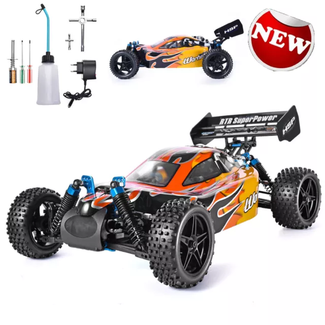 HSP RC Racing Car 1:10 Scale 4WD Two Speed Off Road Buggy Nitro Gas Power Remote