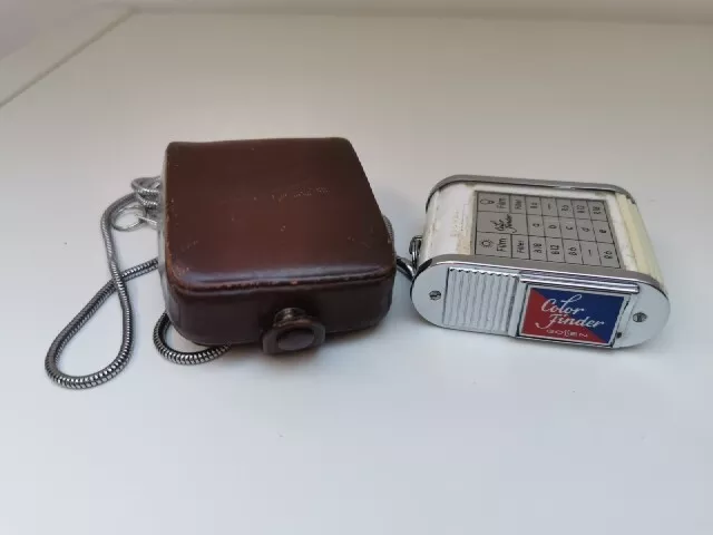 Vintage Gossen Color Finder Light Meter in Original Leather Case See Description