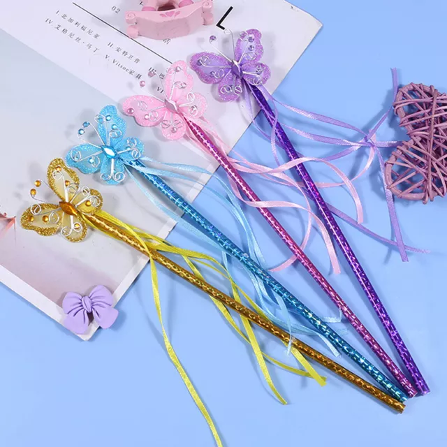 1PC Cute Dreamlike Butterfly Fairy Wand Kids Magic Stick Girl Birthday Gift T-EL