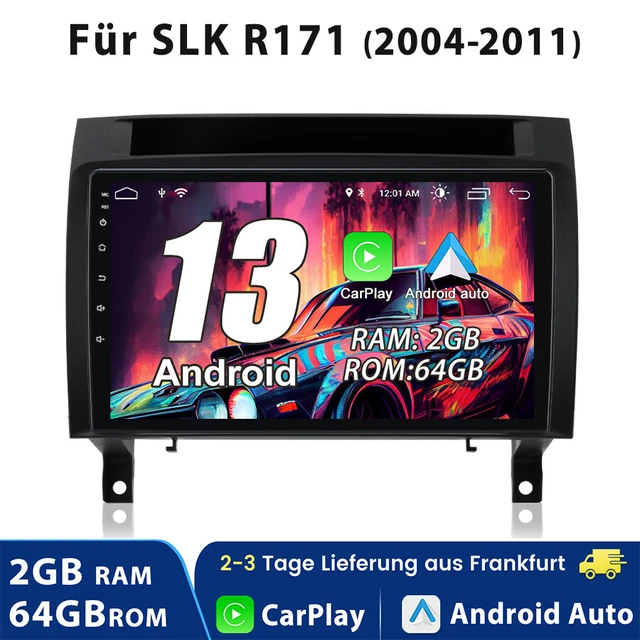 KUNGKIC Kohlefaser Lenkradrahmen - Für Mercedes SLK R171 2004-2010 Innenraum Zubehör
