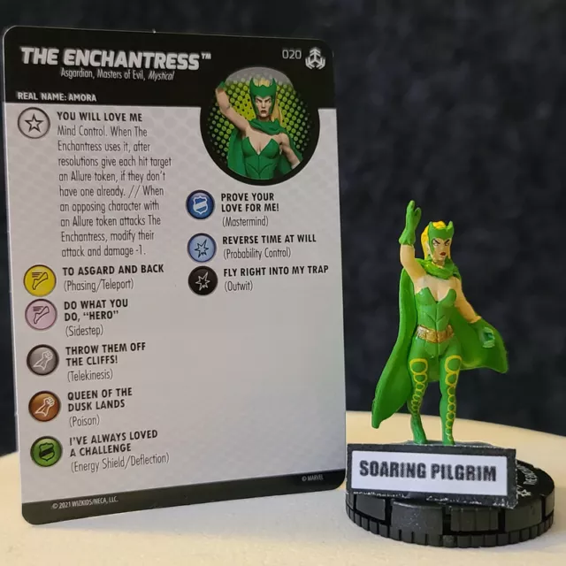 THE ENCHANTRESS - 020 UNCOMMON War of the Realms Marvel Heroclix #20