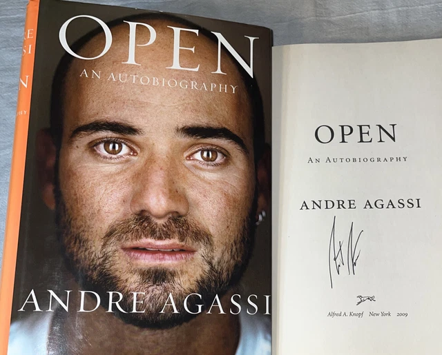 SIGNED Andre Agassi Book Open 1st Edition HC/DJ Hardcover tennis autographed