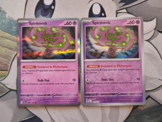  Spiritomb 089/193 - Paldea Evolved - Pokemon Card Lot - x4  Playset : Toys & Games