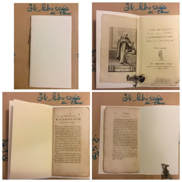 Stampa Incisione in rame 12 ottobre San Lodovico Beltrando Vite dei Santi 1819