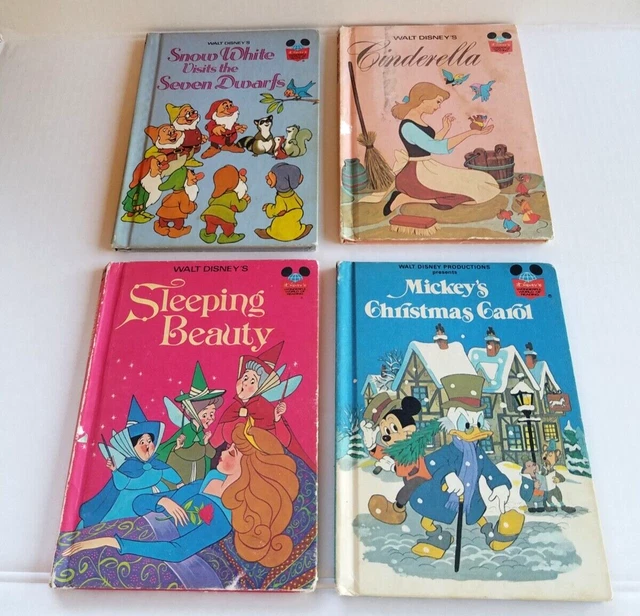 4 Walt Disneys Wonderful World Of Reading Books Club Editions 1979