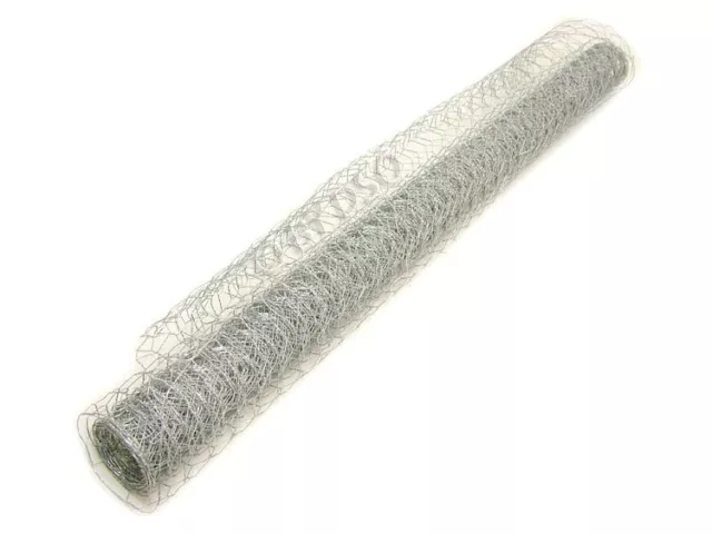 5M x 90cm x 25mm 23 Gauge Galvanised Wire Mesh Fence Net Garden Chicken Rabbit 2