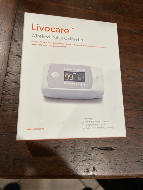 iHealth Fingertip Wireless Pulse Oximeter Blood Oxygen Pulse w/App -NEW Livocare