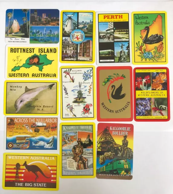 Western Australia Perth Swap Playing Cards Bulk Lot Dolphin Kangaroo Flower Swan