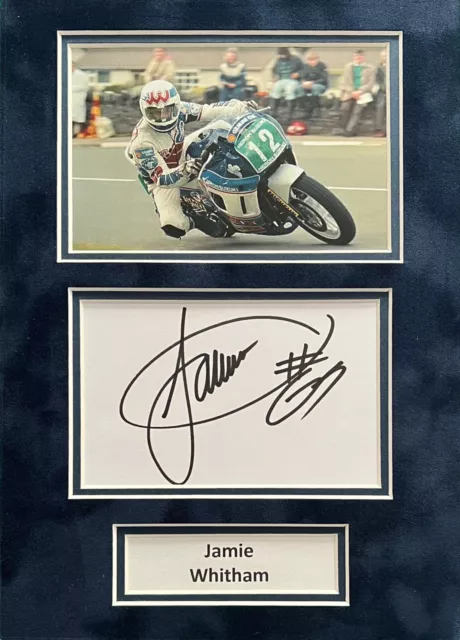 Jamie Whitham Hand Signed A4 Mounted Photo Display BSB Autograph 1