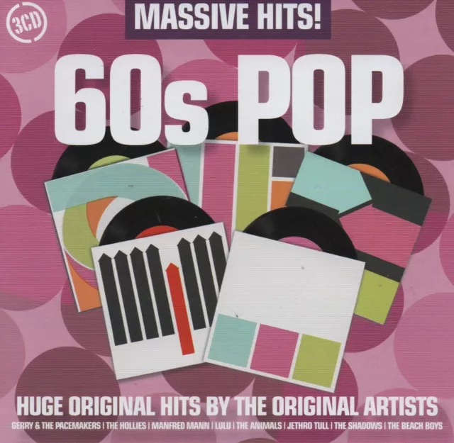 Massive Hits! 60S Pop - Cilla Black Shadows Seekers Hollies Lulu - 3 Cds - New!!