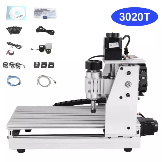 3 Axis DIY CNC 3020 Wood Router 3D Engraving Drilling Milling Carving Machine