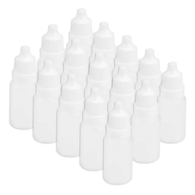 Plastique Compte-gouttes Flacon, 10ml Vide Compressible Œil Liquide Flacon 15Pcs