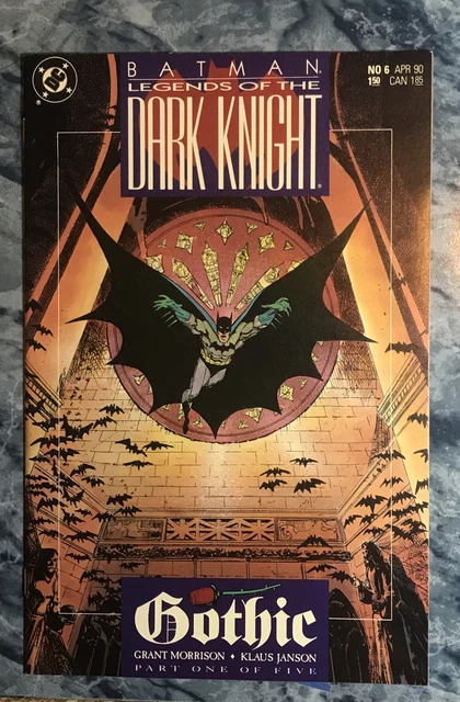 Batman Legends of the Dark Knight #6 DC Comics 1990 Grant Morrison Gothic pt.1