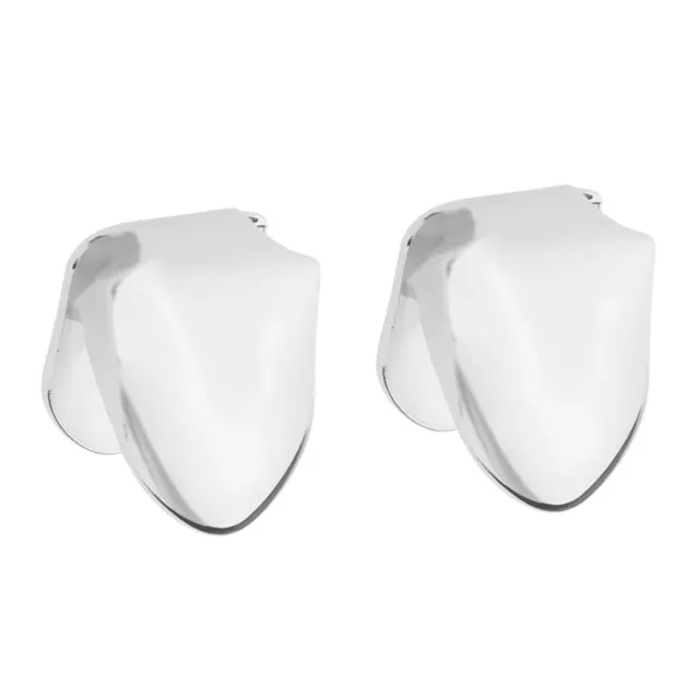 2pcs Mode Argent Casquette Simple Dents Gril Dent Hip Hop  Bouchons