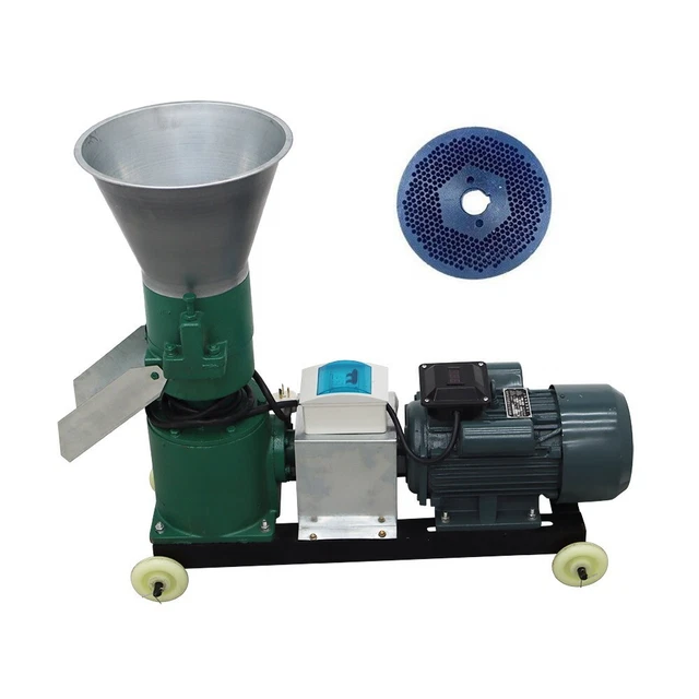 2MM Feed Pellet Mill Machine 220V Press Roller Small Pellet Fodder Pelletizer
