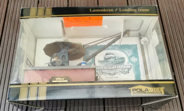 Pola Spur G 1939 "LGB Lastenkran" Exklusiv Fertigmodell Rarität NEU & OVP