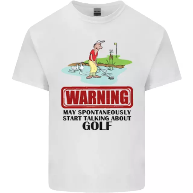 T-shirt top da uomo in cotone May Start Talking About Golf divertente