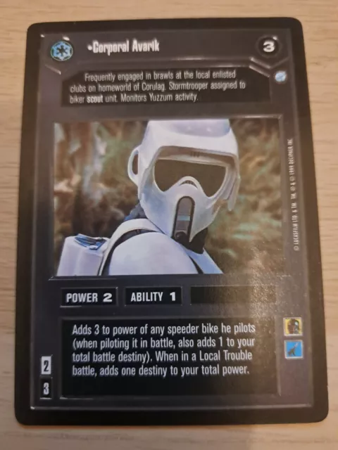 Star Wars CCG Corporal Avarik