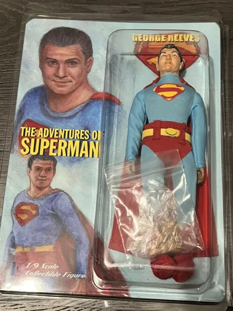 Vintage Adventures of Superman George Reeves Action Figure DC Comics Toy New