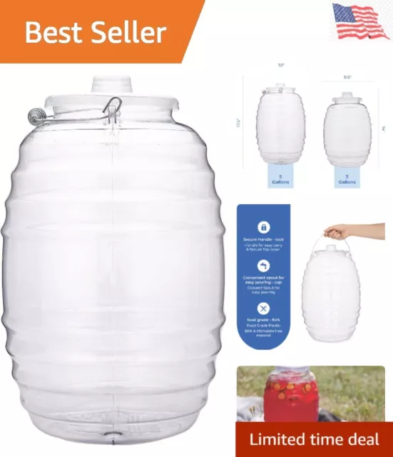 Eleganceinlife Aguas Frescas 3 Gallons Vitrolero Plastic Water Container Vitrolero 3 Gallons