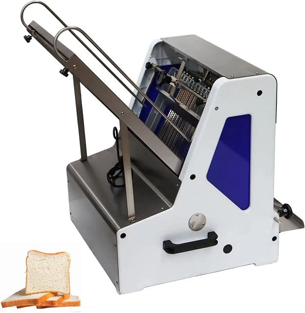 110V Electric Toast Bread Slicer Machine 1.2cm Thickness 250W with 31 Slice/Time