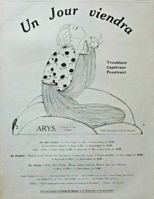 1919 Perfume A Day Will Come From Arys Press Advertisement - Advertising