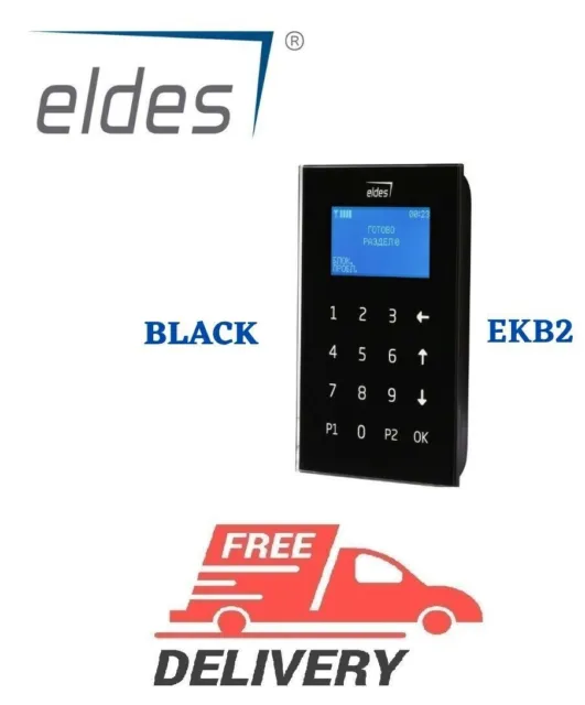 Eldes Alarm keypad EKB2 BLACK nouveaux systmes de scurit d'origine EU made