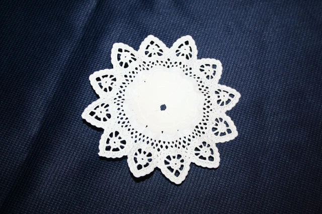 Biedermeiermanschette 19cm Weiß - Klassische Tischdeko Manschette Für Festlichkeiten