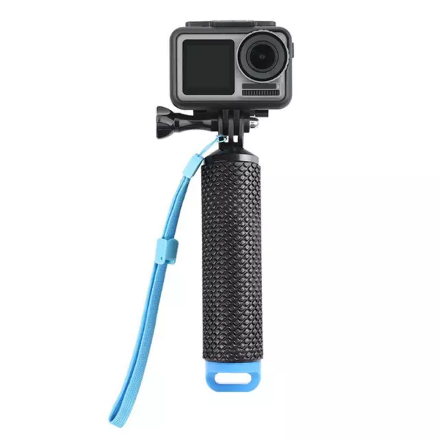 Waterproof Hand Grip Selfie Stick Handle for DJI Osmo Action Cam (Blue) FR 3