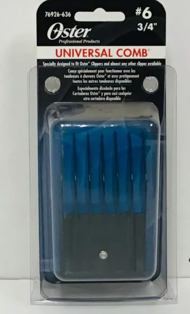 Oster Universal Comb Attachments #6, 3/4" (19mm)  Dog Pet Grooming