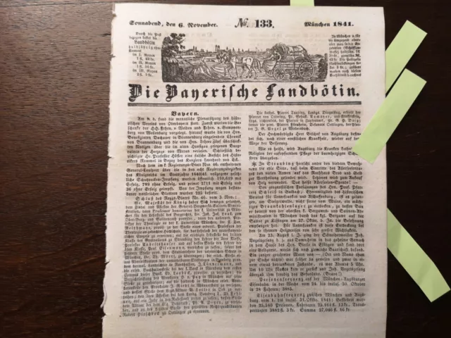 1841 Landbötin 133 Straubing Essingen Daschendorf Norndorf