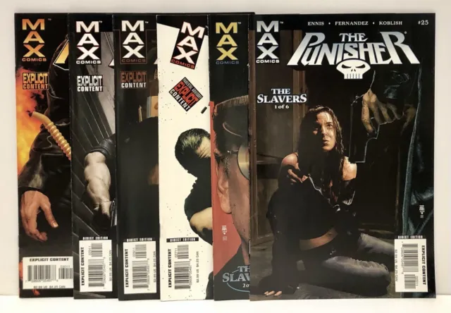 THE PUNISHER #s 25 26 27 28 29 30 [7th 2004 6 Comics Marvel MAX] NM Ennis
