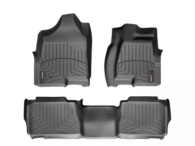 WeatherTech FloorLiners for 2006-2010 Hummer H3 - 1st & 2nd Row, Black