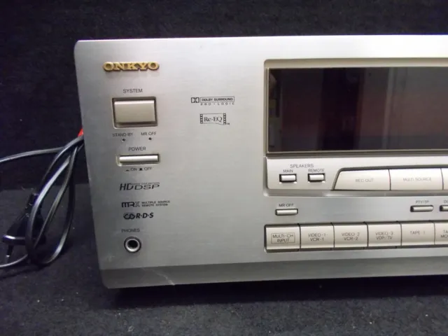 Onkyo TX-SV545, A/V Receiver, with Remote Control And Bedienheft, Silver #L-229 2