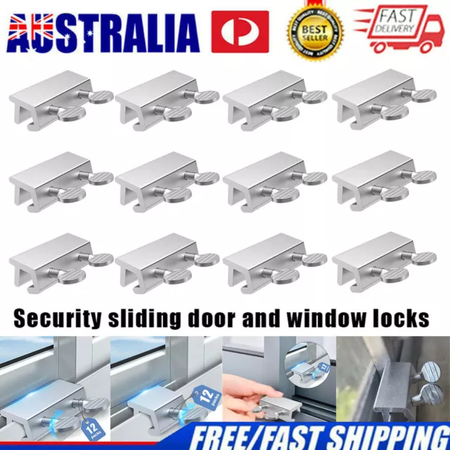 12 x Sliding Window Door Lock Safety Security Lock Child Baby Safety Rent Safe