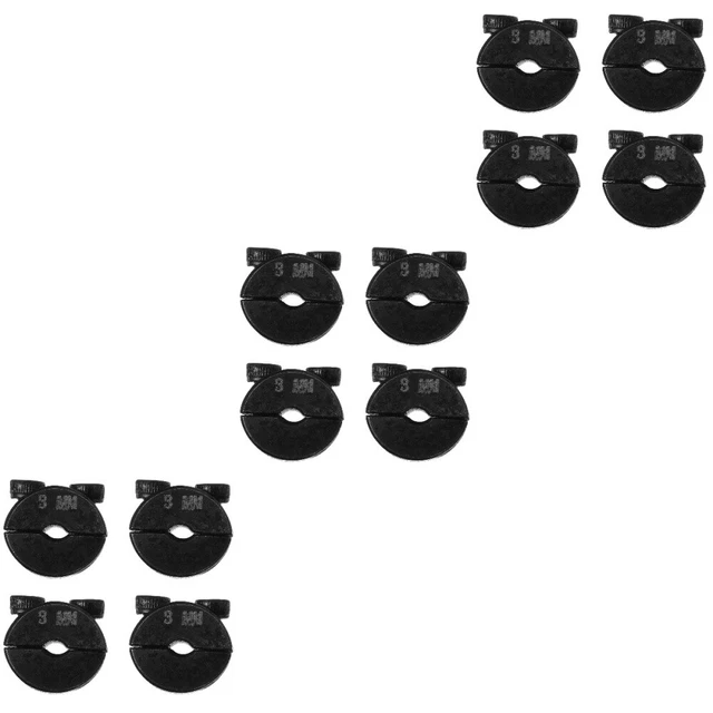 12 Pcs black clamp on collar shaft collar fixed ring Tipo Collare Dell'albero Do