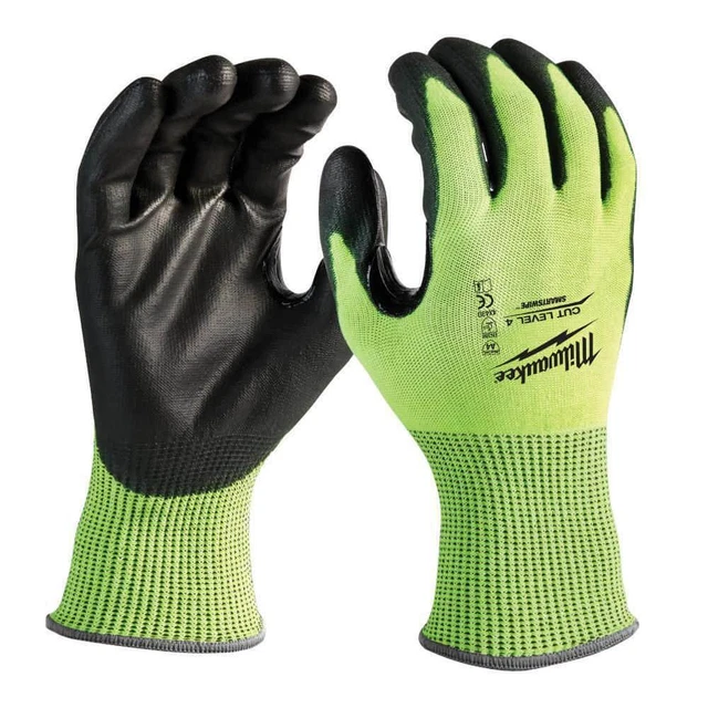 Milwaukee Work Gloves 2XL Polyurethane Cut Resistant Nonslip Grip (12-Pack)