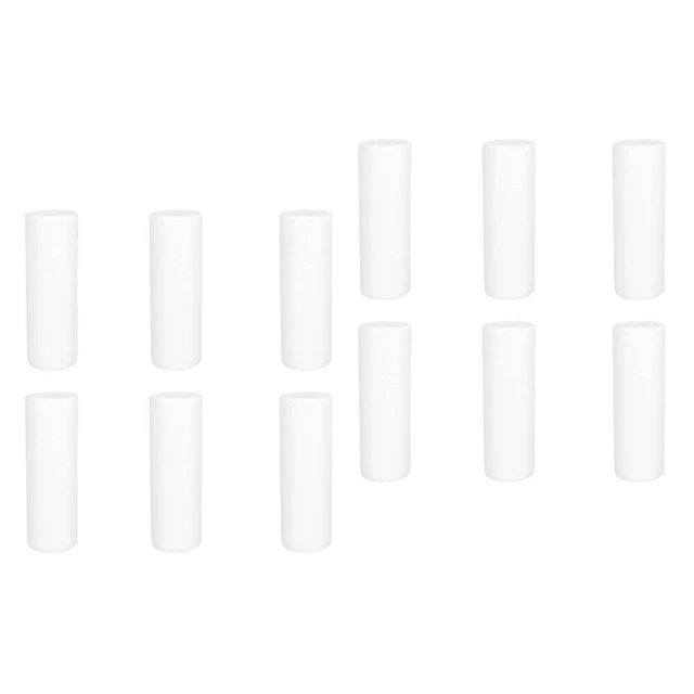 12 pcs polyurethane blank white cylinder shape craft rods polystyrene molds for